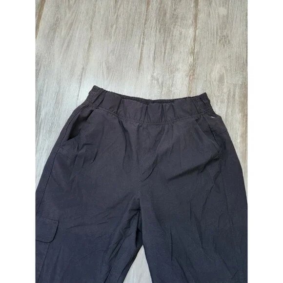 Apana High Rise Joggers Elastic Waist Cargo Pockets Lightweight Womens Sz S EUC - Picture 3 of 9